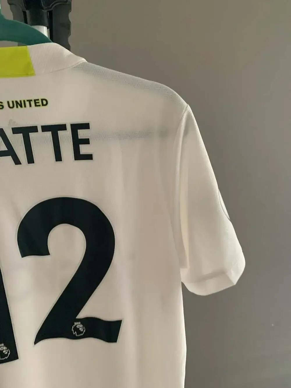 Adidas Leeds United 2021/2022 Home Football Jersey - #12 KLATTE